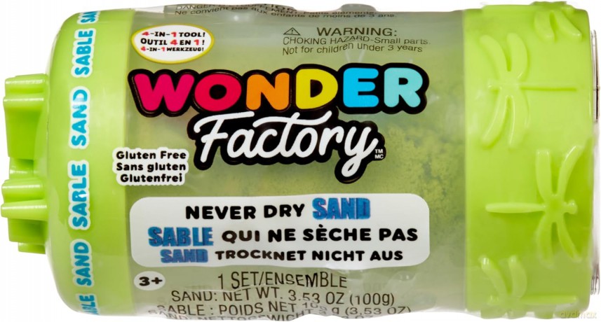 Wonder Factory Never Dry Sand Singles - Lime Green