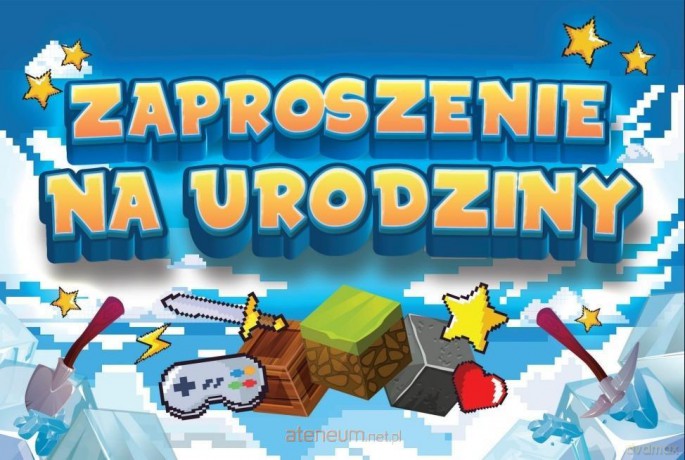 Zaproszenie Urodziny Zay Mini (10szt)