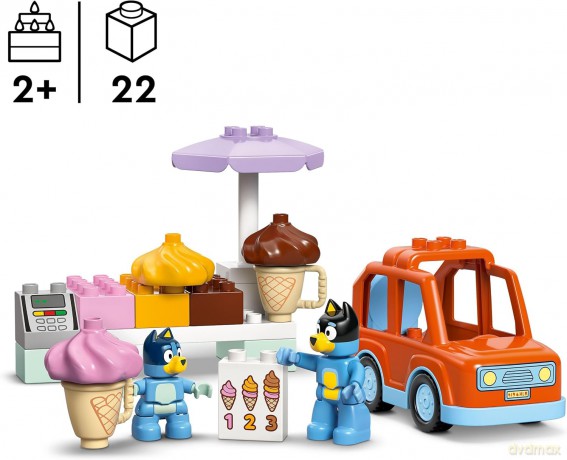 LEGO Bluey Wyprawa Po Lody Z Blue (10458) [KLOCKI]