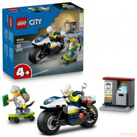 LEGO City Pościg na motocyklu policyjnym (60455) [KLOCKI]