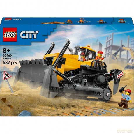 LEGO City Żółty buldożer z ładowarką (60466) [KLOCKI]