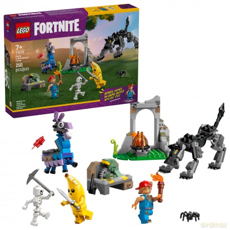 LEGO Fortnite Skórek i Iskra oraz obóz (77075) [KLOCKI]