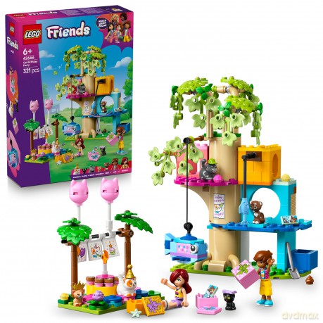 LEGO Friends Kocie przyjęcie urodzinowe i domek na drzewie (42666) [KLOCKI]