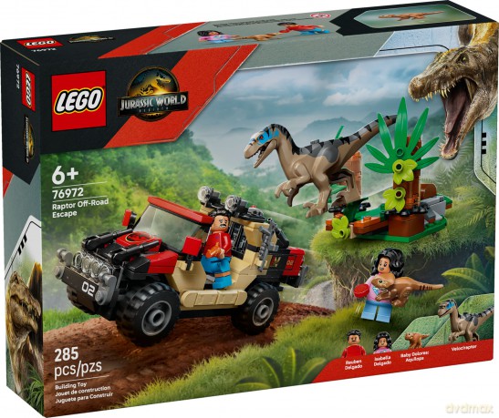 LEGO Jurassic World Ucieczka terenówką przed raptorem (76972) [KLOCKI]