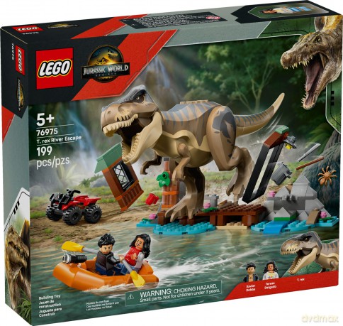 LEGO Jurassic World Ucieczka rzeką przed tyranozaurem (76975) [KLOCKI]