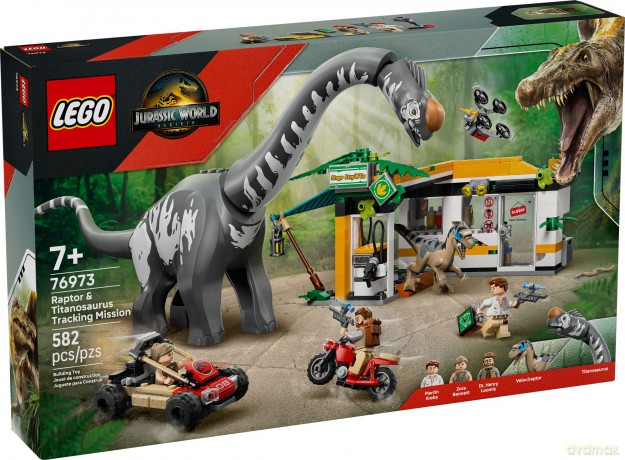 LEGO Jurassic World Na tropie tytanozaura i raptora (76973) [KLOCKI]