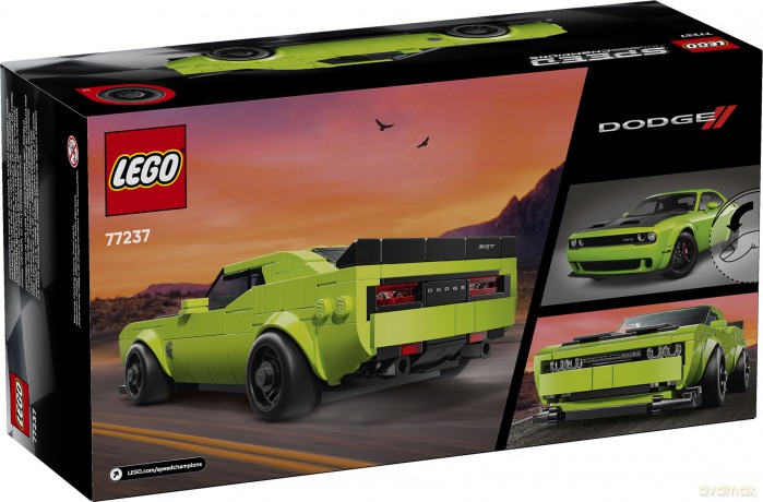 LEGO Speed Champions Samochód Sportowy Dodge Challenger Srt Hellcat (77237) [KLOCKI]