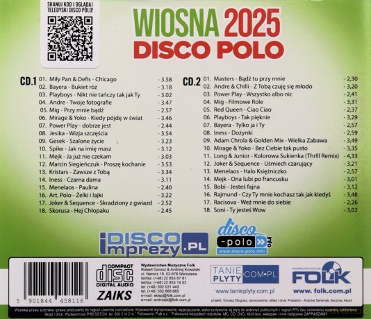 Wiosna 2025 Disco Polo [CD]