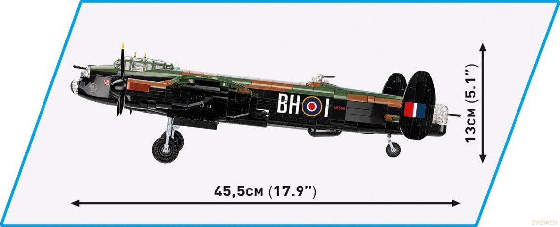 Klocki Avro Lancaster B.III 1595 klocków