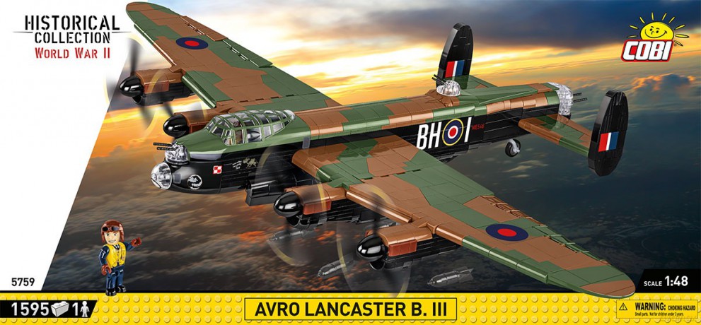 Klocki Avro Lancaster B.III 1595 klocków