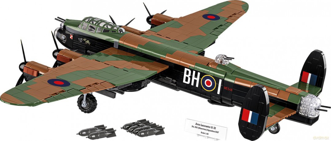 Klocki Avro Lancaster B.III 1595 klocków