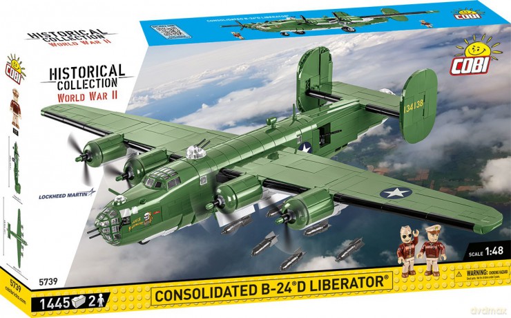 Klocki Consolidated B-24D Liberator 1445 klocków