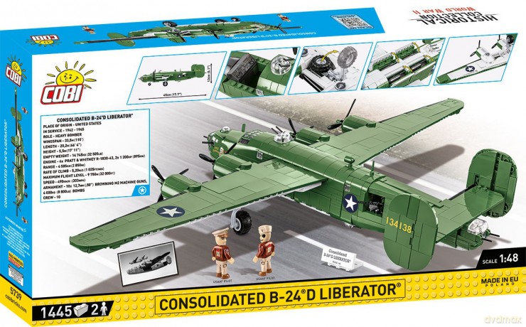Klocki Consolidated B-24D Liberator 1445 klocków