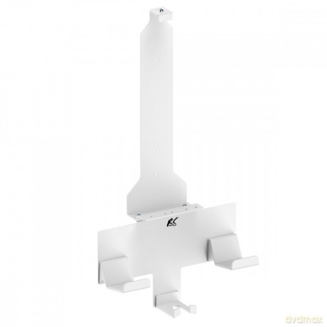 Stojak do Playstation 5 RS181, biały, ścienny, max 10kg, uchwt na pady