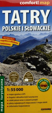 Tatry Polskie i Słowackie. Mapa laminowana 1: 55 0 [KSIĄŻKA]