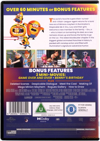 Despicable Me 4 (Gru i Minionki: Pod przykrywką) [DVD]