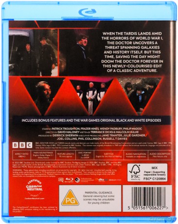 Doctor Who: The War Games In Colour [4xBlu-Ray]