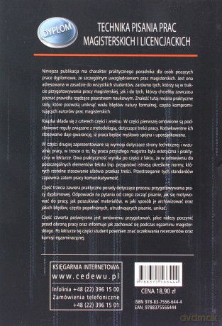 Technika pisania prac magisterskich... [KSIĄŻKA]