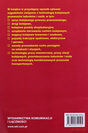 Technologia transportu kolejowego [KSIĄŻKA]