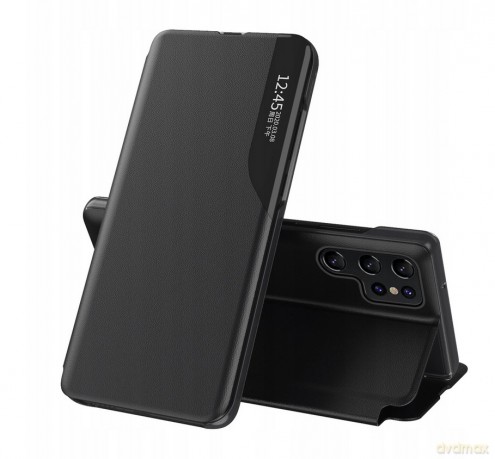 Eco Leather View Case etui do Samsung Galaxy S25 Ultra z klapką i podstawką - czarne