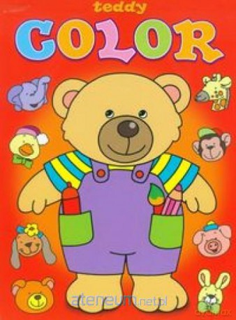Teddy color Miś czerwony [KSIĄŻKA]