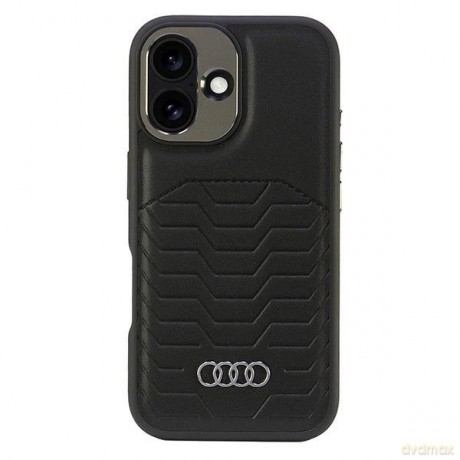 Etui Audi Synthetic Leather MagSafe na iPhone 16 Plus 6.7" - czarne