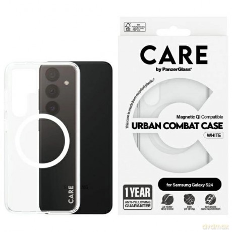 Etui CARE by PanzerGlass Flagship QI Case na Samsung Galaxy S24 - przezroczyste