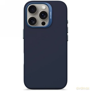 Etui Decoded AntiMicrobial Silicone Backcover z MagSafe do iPhone 16 Pro - granatowe