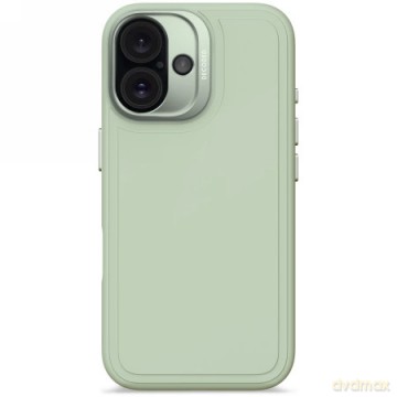 Etui Decoded AntiMicrobial Silicone Stacks Backcover z MagSafe do iPhone 16 - zielone