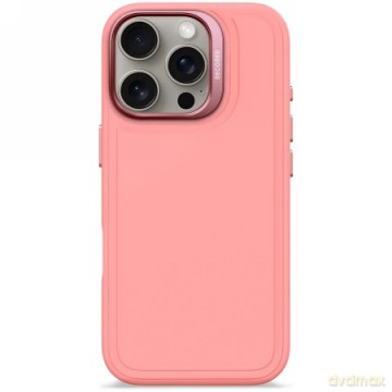 Etui Decoded AntiMicrobial Silicone Stacks Backcover z MagSafe do iPhone 16 Pro - różowe