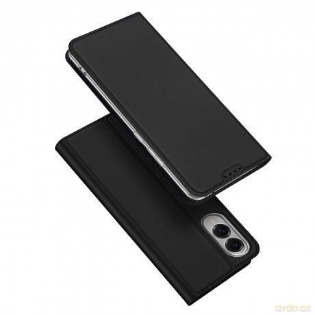 Etui Dux Ducis Skin Pro na Samsung Galaxy S25 Edge z klapką i miejscem na kartę - czarne