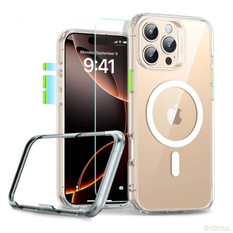 Etui ESR Classic Pro Set Halolock MagSafe na iPhone 16 Pro - przezroczyste