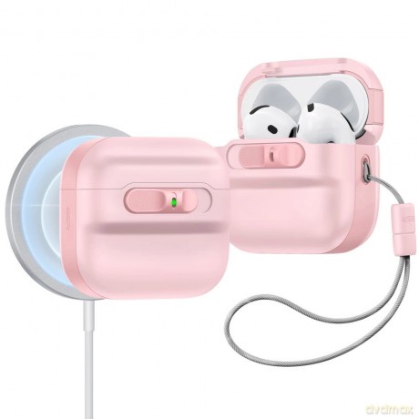 Etui ESR Pulse Halolock Magsafe na AirPods 4 - różowe