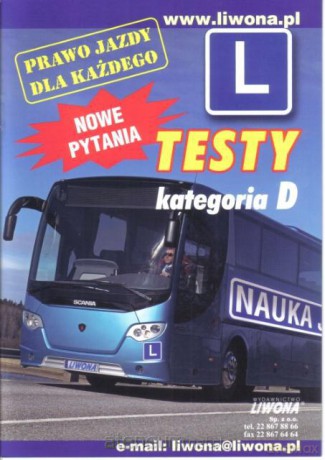 Testy kat. D LIWONA [KSIĄŻKA]