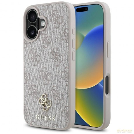 Etui Guess HC PU 4G Small 4G and Classic na iPhone 16 MagSafe - różowe