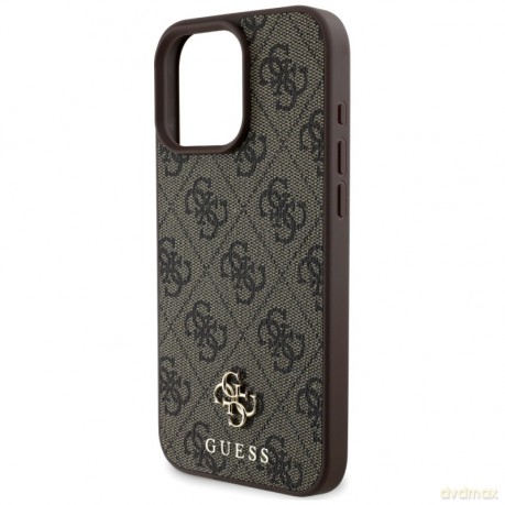 Etui Guess HC PU 4G Small 4G and Classic na iPhone 16 Pro MagSafe - brązowe
