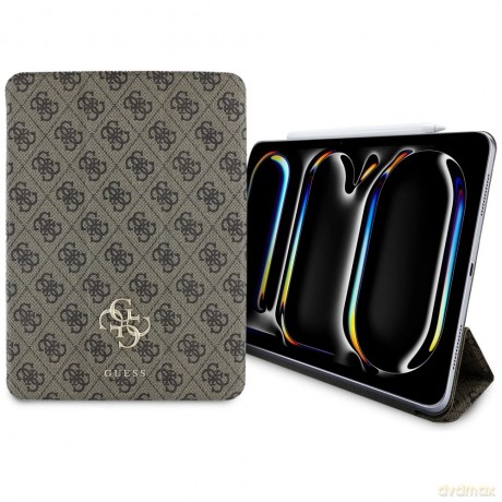 Etui Guess Magnetic 4G Big Logo na iPad Pro 11" 2024 - brązowe