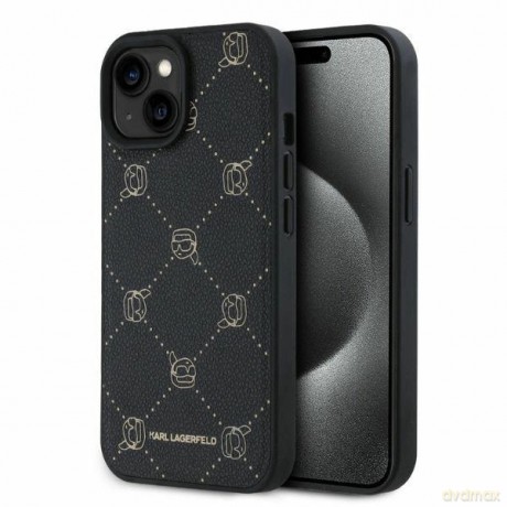 Etui Karl Lagerfeld Magsafe Karl Head na iPhone 15 - czarne