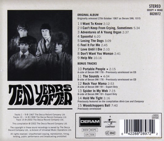 Ten Years After: Ten Years After [CD]