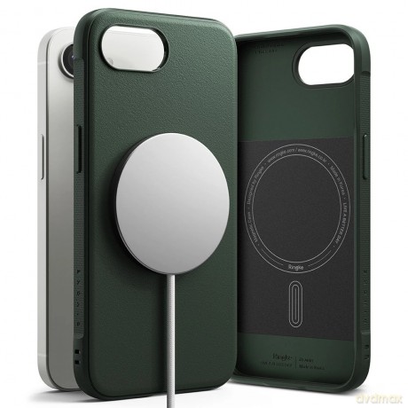 Etui Ringke Onyx Magnetic Magsafe na iPhone 16e - zielone