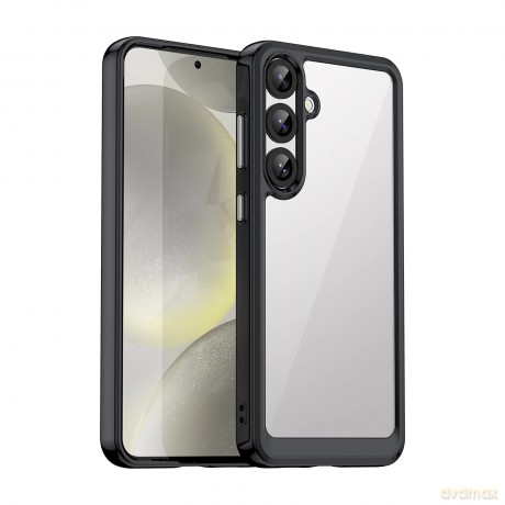 Etui silikonowe Outer Space Case z żelową ramką do Samsung Galaxy S25+ - czarne