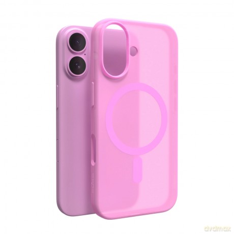 Etui silikonowe Puro Daylight MagSafe do iPhone 16 - różowe
