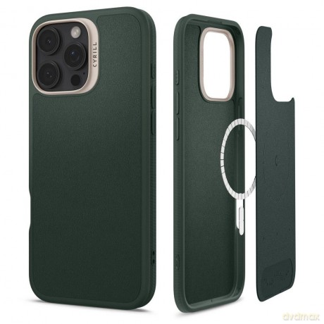Etui Spigen Cyrill Kajuk MagSafe na iPhone 16 Pro Max - zielone