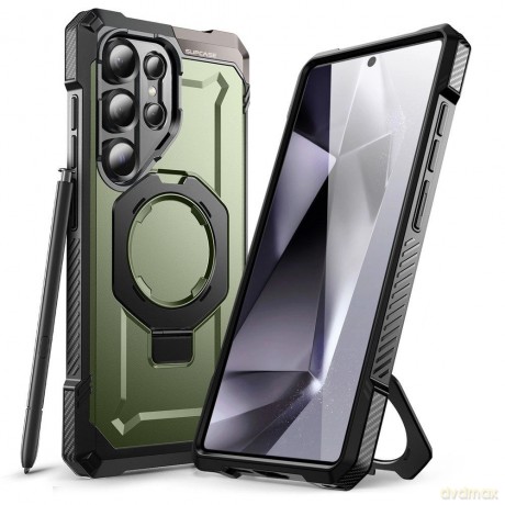 Etui Supcase UB Grip Mag na Samsung Galaxy S25 Ultra - oliwkowy