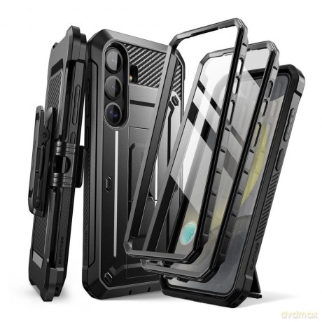 Etui Supcase Unicorn Beetle Pro 2-set na Samsung Galaxy S25+ - czarne