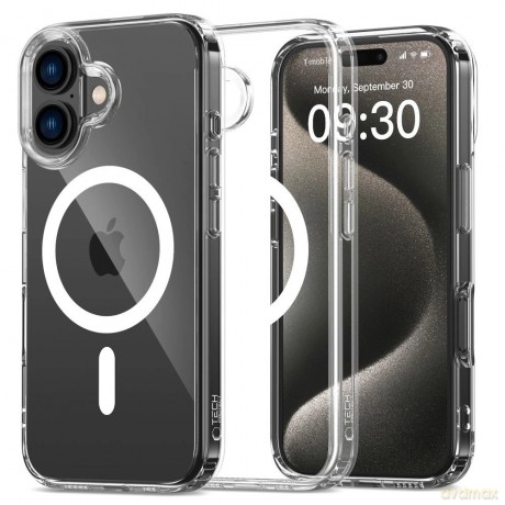 Etui Tech-Protect Flexair Hybrid MagSafe na iPhone 16 Plus - przezroczyste