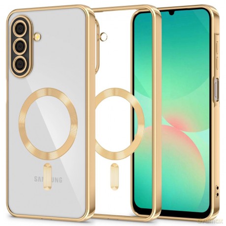 Etui Tech-Protect MagFlex MagSafe na Samsung Galaxy A26 5G - przezroczysto-złote