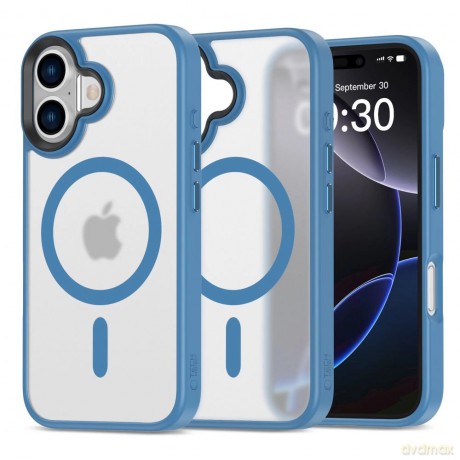 Etui Tech-Protect MagMat MagSafe na iPhone 16 - błękitne