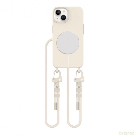 Etui Tech-Protect MagNecklace MagSafe na iPhone 13 - beżowe