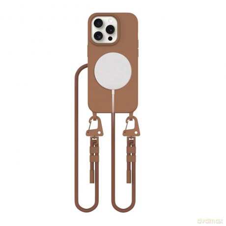 Etui Tech-Protect MagNecklace MagSafe na iPhone 14 Pro - brązowe